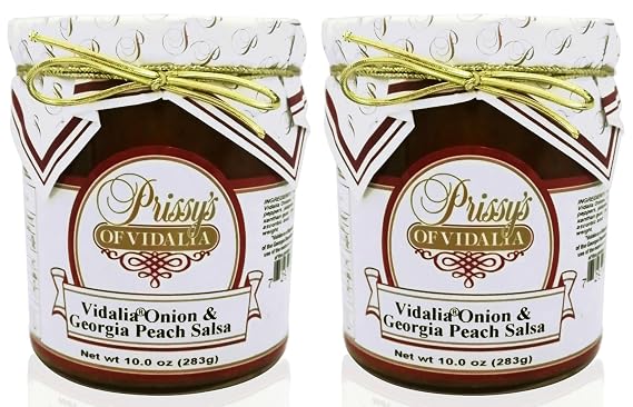 Prissy's Vidalia Onion & Georgia Peach Salsa, 10 oz (Pack of 2)