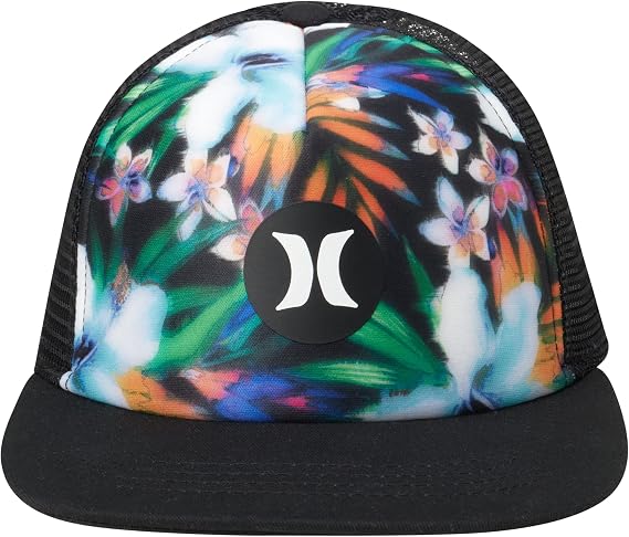 Hurley Mens Supply Flat Brim Snap Back Trucker Hat