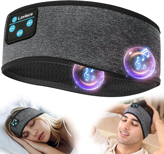 Sleep Headphones, Sleeping Headphones | Bluetooth Headband Earphones, Comfy Side Sleeping Earbuds with High Definition Stereo Speakers, Electronics, for Men Women