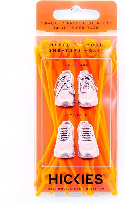 HICKIES 1.0 Original Unisex One Size Fits All Elastic No-Tie Shoelaces
