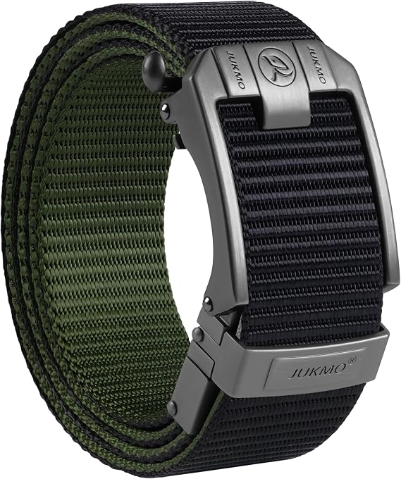 JUKMO Men's 2 in 1 Reversible Ratchet Belt in Gift Box