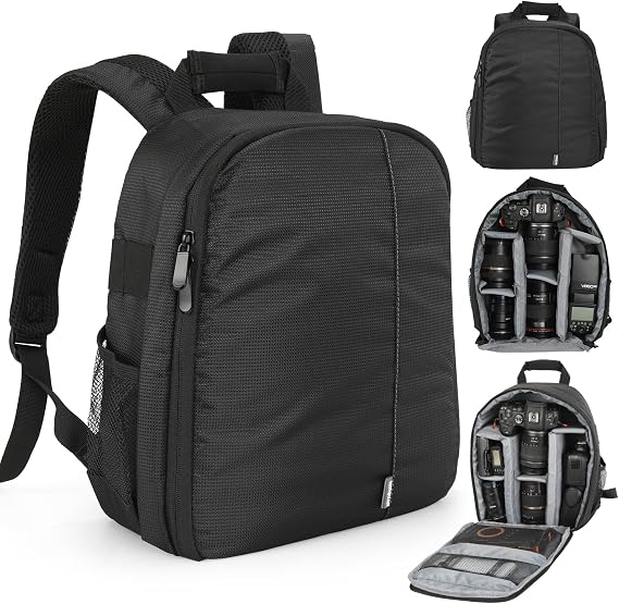 Small Camera Backpack- Professional DSLR Bag Photography Backpack