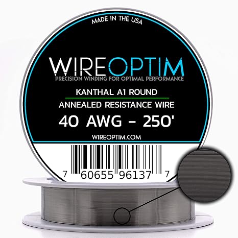 Kanthal A1 Resistance Wire 40 AWG - 50 Feet
