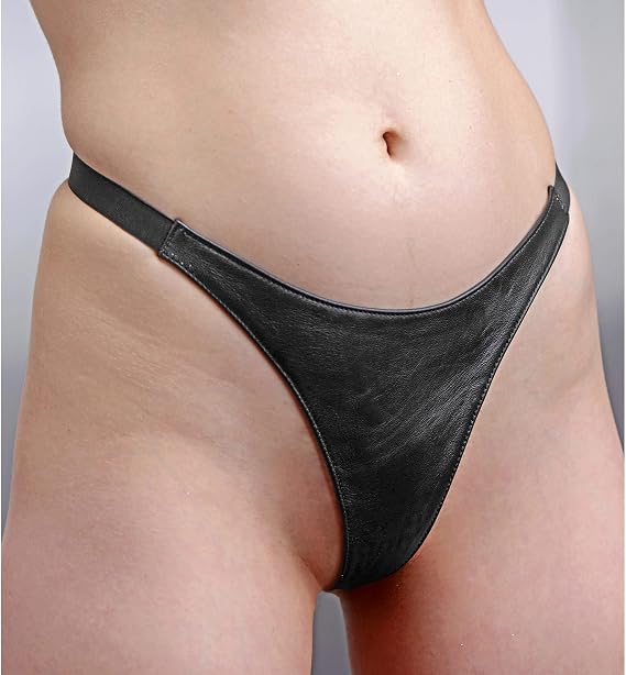 Spiked Leather Thong Panties- SM