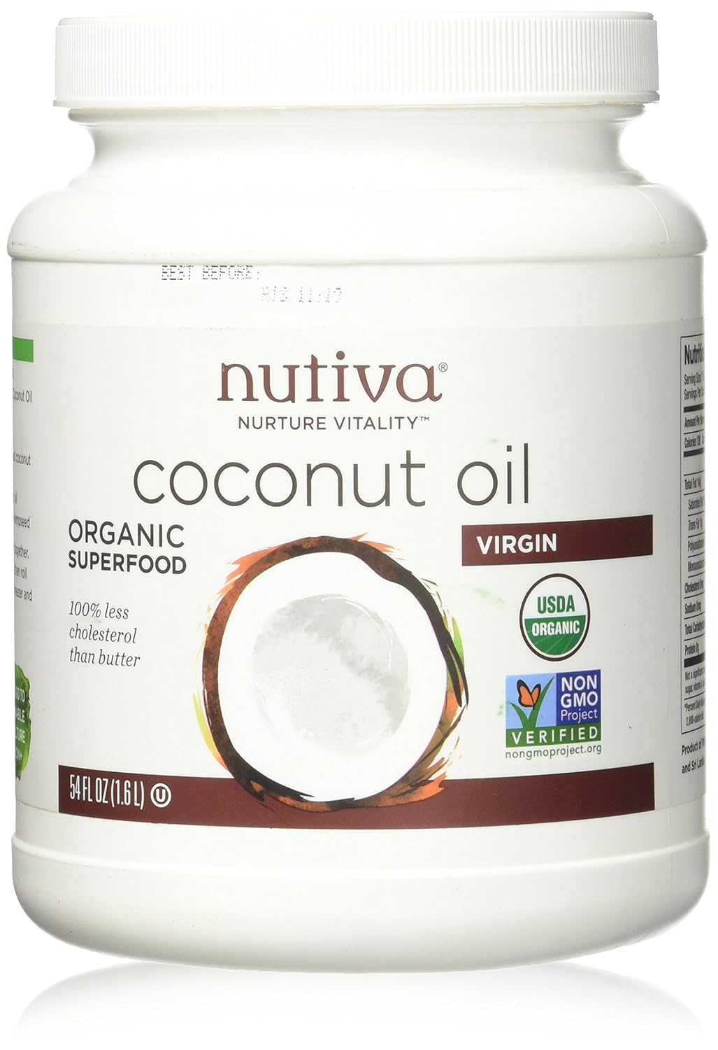 Nutiva Virgin Coconut Oil Organic - 54 fl oz - Nutiva