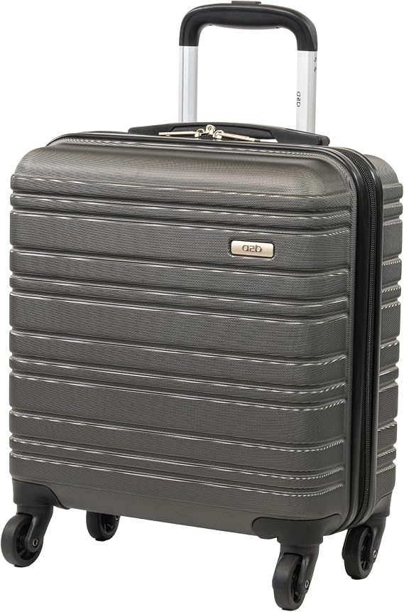 A2B Luggage Hardside Suitcases with Wheels - Hard Shell Luggage Quality Tested Wheels & Handles (Grey, XS - Under Seat)