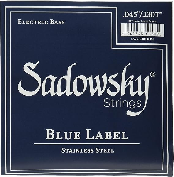 Blue Label Base String Stainless Steel String 35" Super Long Scale 5 String 045-130 SBS45EX