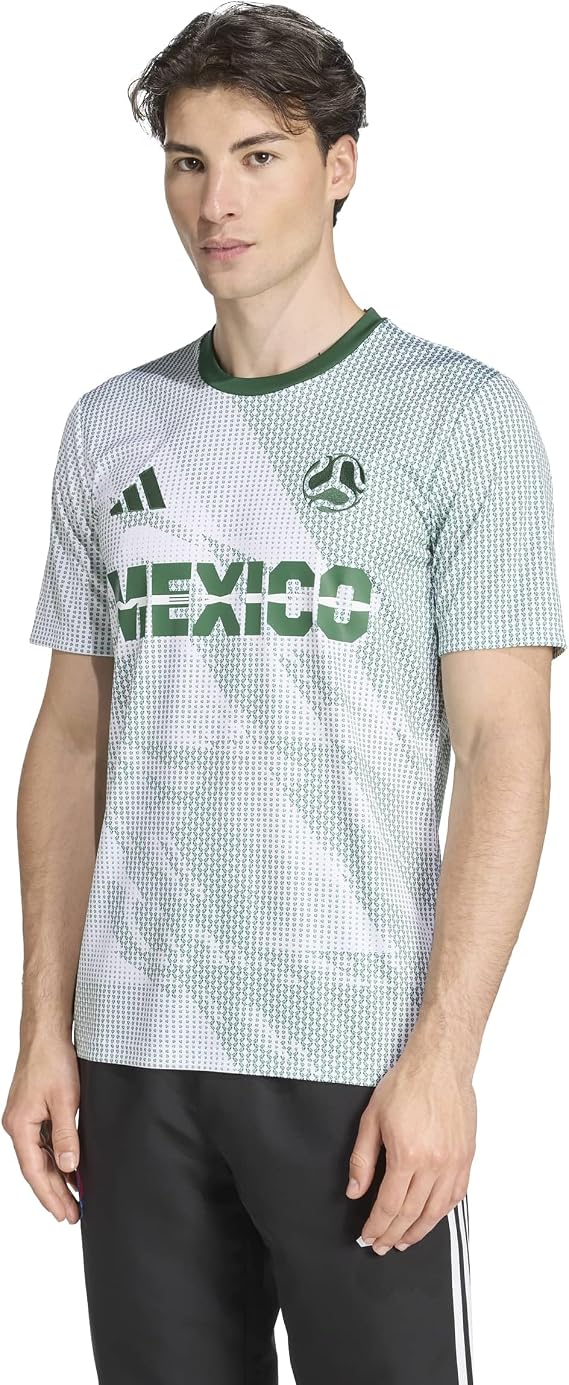 adidas Men's Host Nation Jersey adidas Men's MEX JSY White/Amazon Green/ 2XL US