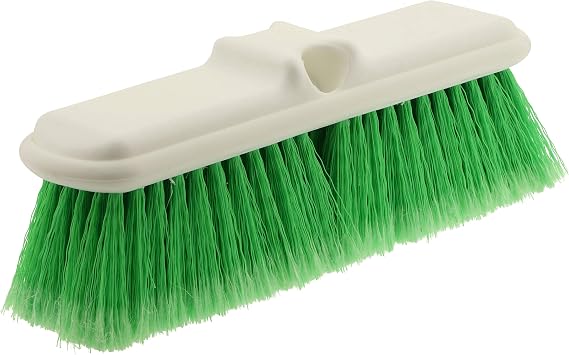 Hi-Tech 10 Bi-Level Super Soft Car Wash Brush Non-Scratch Soft Bristle Cleaning Brush for Cars, Trucks, Boats & RVs, Multi-Surface Exterior Brush with Threaded Handle Compatibility