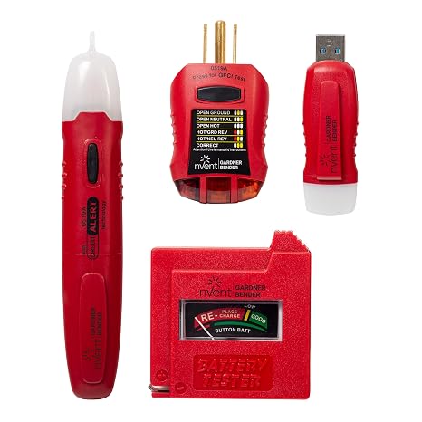 nVent GARDNER BENDER GK-5 Household Electrical Tester Kit, (4 Pieces)