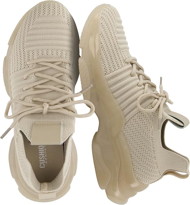 CUSHIONAIRE Women's Apolo Knit Sneaker +Memory Foam
