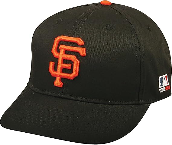 Outdoor Cap San Francisco Giants Adult Unisex Black Baseball Cap One Size Medium to Large Summer Graphic Cotton Pull-On Loose Fit Giants Fans