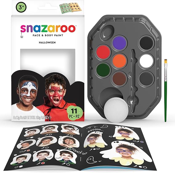 Snazaroo Face Paint Palette Kit, Halloween