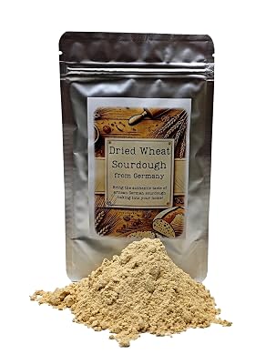 German Wheat Sourdough - Dried Sourdough for Delicious Homemade Artisan Bread - Heirloom Sourdough for a Smooth, Elastic Dough - Net Weight: 1.76oz