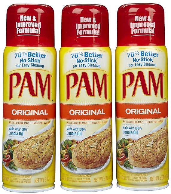Pam Original Cooking Spray-6 Oz-3 Pack