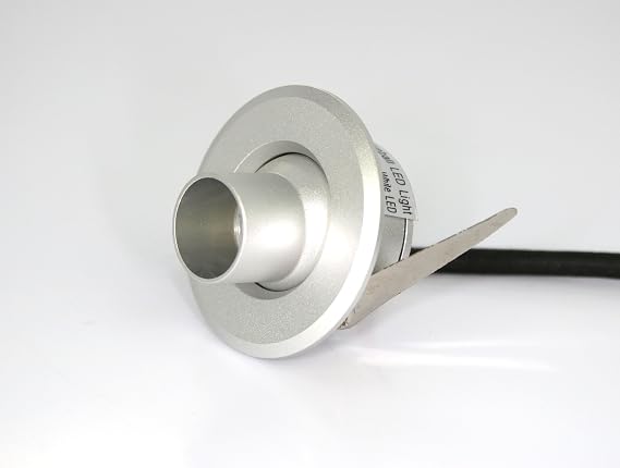 Mini Eyeball LED Fixture - White LED Downlight for Cabinets, Displays, Spotlights - 90 to 220VAC