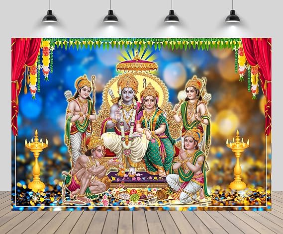 10x6.5ft Indian Hindu God Backdrop