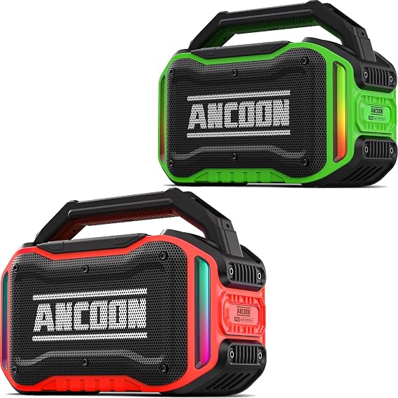 ANCOON Bluetooth Speakers Red+Green