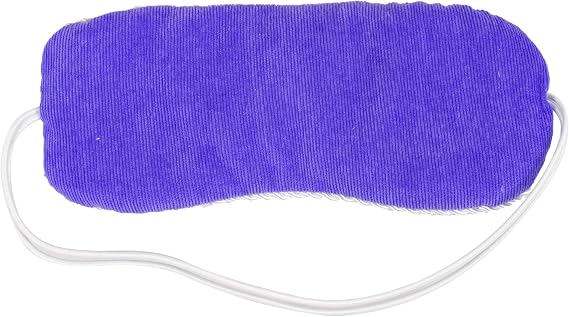 Bed Buddy Aromatherapy Eye Mask with Warm and Cold Therapy for Stress Relief - Microwave-Safe Eye Pillow & Sleep Mask, Purple, Lavender Scented