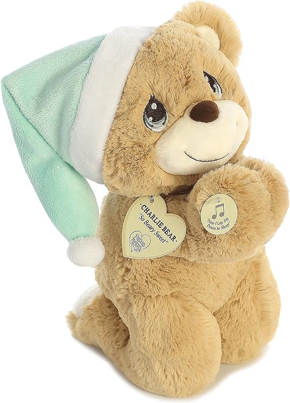 Aurora Precious Moments 9.5" Charlie Prayer Bear Adorable Plush