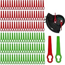 120 Pcs Plastic Grass Trimmer Blades,Red Plastic Grass Trimmer Blades, 83 mm Lawn Mower Cutting Blades, Lawn Mower Accessories Tool Cordless Strimmer (120Pcs)