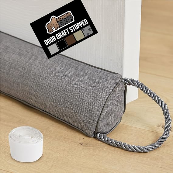 GORILLA GRIP Under Door Draft Stopper for Bottom of Doors, 36in Gray