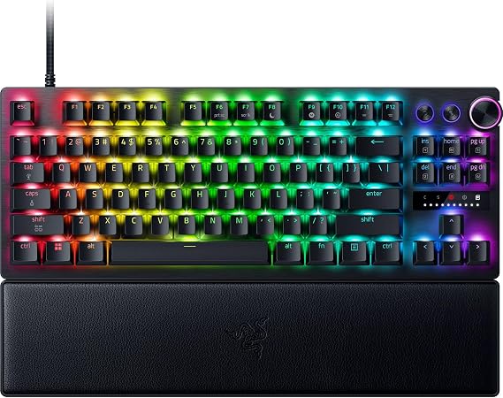 Razer Huntsman V3 Pro Tenkeyless 8KHz - PC mekanik oyun klavyesi - 8KHz HyperPolling - Analog Optik Anahtarlar - 0,1-4,0mm - Snap Tap - Rapid Trigger - QWERTY ABD Düzeni | Siyah