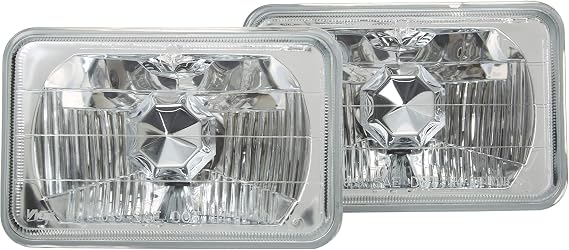 5" RECTANGULAR CONVERSION HEAD LIGHT W/ LIGHT BULB - Clear Lens