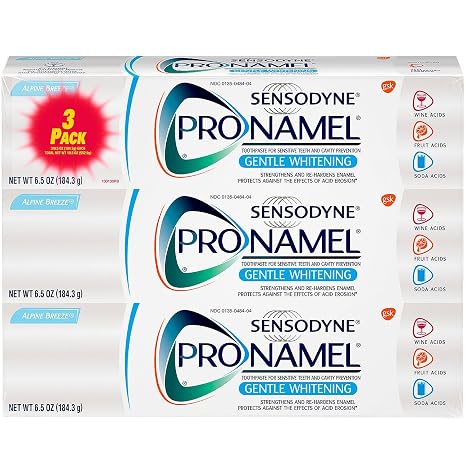 Sensodyne Pronamel Gentle Whitening Toothpaste Alpine Breeze 6.5 Ounce (Pack of 3)
