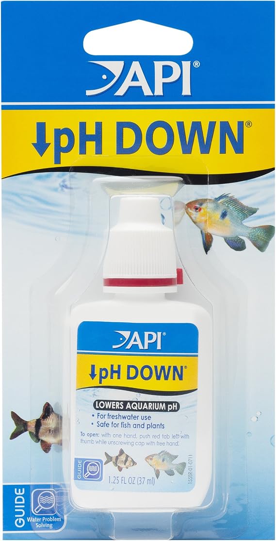 API pH DOWN Freshwater Aquarium Water pH Reducing Solution 1.25-Ounce Bottle