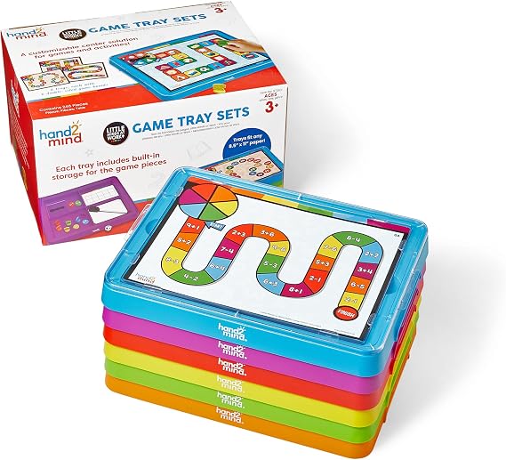 hand2mind Little Minds at Work Game Tray Set by Tara West