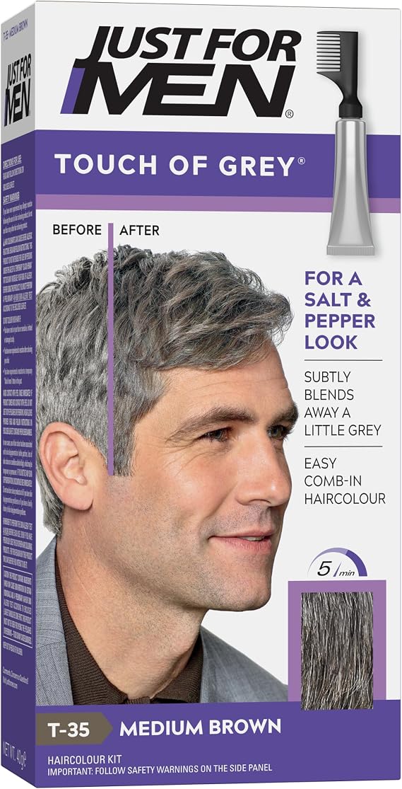 JUST FOR MEN Touch of Grey Orta Kahve Saç Boyası