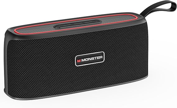 Monster Shock Portable Bluetooth Speaker, True Wireless Speaker, Outdoor Speakers with Handle