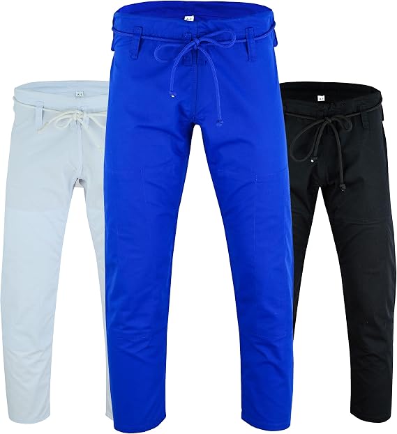 Regular BJJ Bottoms Jiu-Jitsu Pants Light Weight 10oz Cotton Canvas Kids Adults Unisex