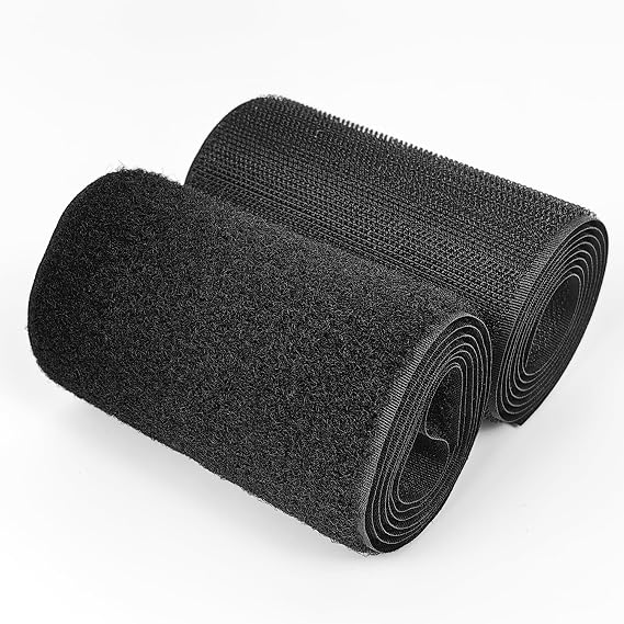 Matenf Sew On Hook and Loop Strips, Strong Grip, 4'' x 3'