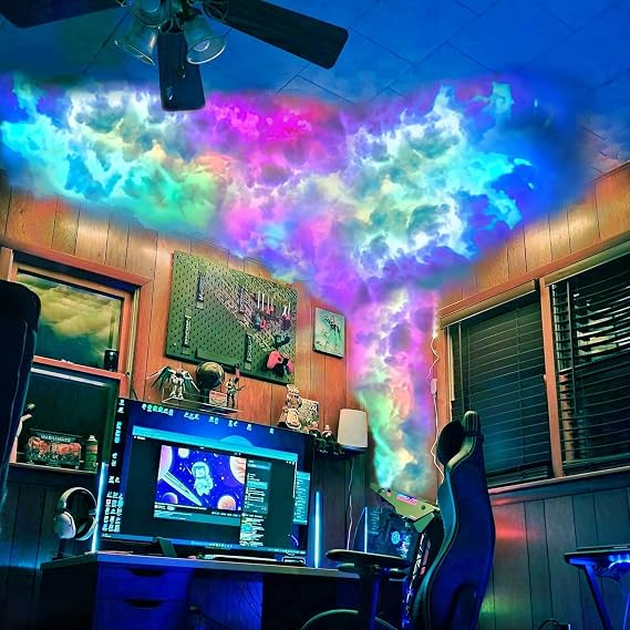Cloud LED Lights for Ceiling. 3D Thunder Clouds RGB Light with Music Sync