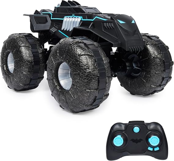DC Batman, All-Terrain Batmobile Remote Control Vehicle, Water-Resistant Batman Toys for Boys Aged 4 and Up