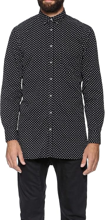 Zanerobe Men's Eight Ft. Shirt, Black Fly Print, Small
