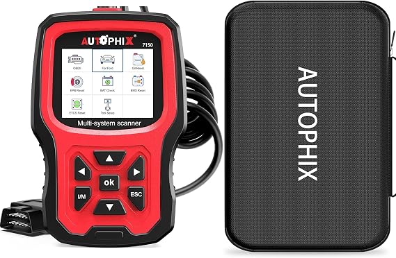 AUTOPHIX 7150P+ Fits for Ford OBD2 Scanner with AUTOPHIX Storage Bag Protective Case