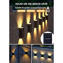 4 Ledli Solar Double Sided Wall Lamp Solar Lighting Decoration Applique Light