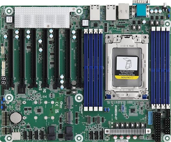 Asrock Rack ROMED8-2T/BCM ATX Server Motherboard AMD EPYCTM 7003 (with AMD 3D V-CacheTM Technology*)/7002 Series Processors SP3 (LGA 4094) Dual 10GbE