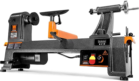 WEN 34034 6-Amp 14" by 20" Variable Speed Benchtop Wood Lathe