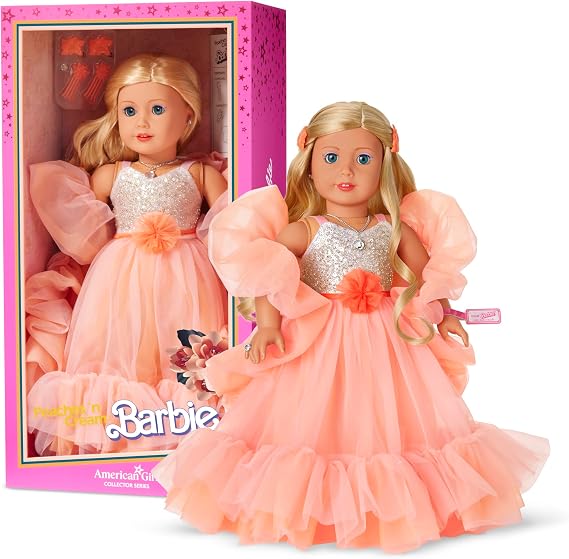 American Girl, Barbie, 18 Inch Doll, Peach & Cream Collector Doll, Blonde Hair, Ages 8+