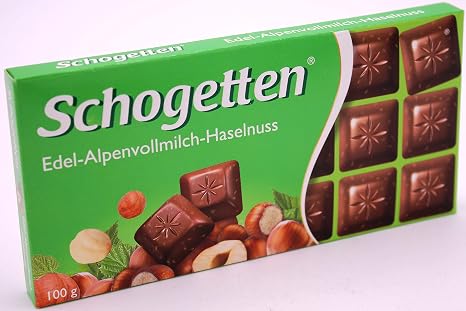 Schogetten Milk Nut Chocolate (15 x 100 g Board)