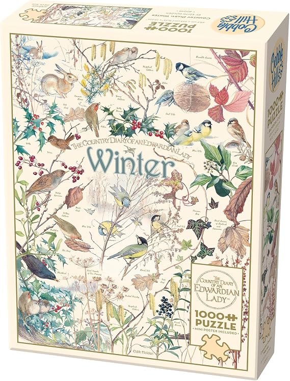 Cobble Hill 1000 Piece Puzzle - Country Diary: Winter - Sample Poster Included