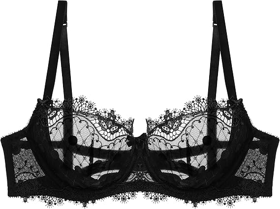 Dita Von Teese Black Vedette Underwire Bra, 32