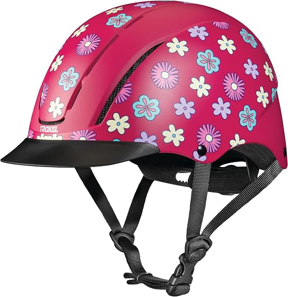 Troxel Spirit Full Coverage Horse Riding Helmet, Low-Profile Adjustable Design, Safety Horseback Riding Gear, Large (7-3/8-7-3/4), Black