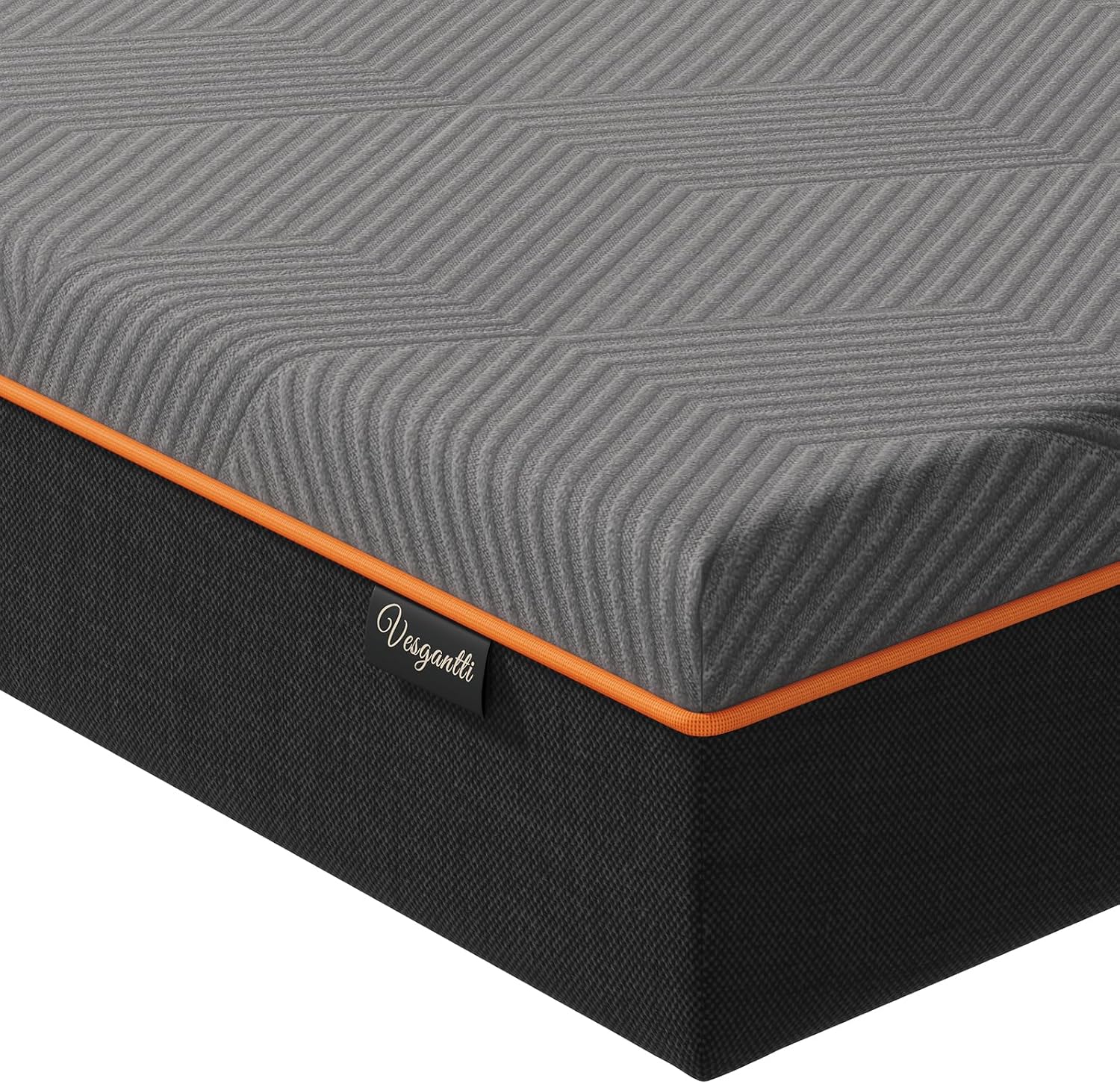 Vesgantti Full Mattress, 10 Inch Gel Memory Foam Mattress Full Size with Comfort Foam for Pressure Relief & Cool Sleep & Body Support, Made in USA, Medium Feel Bed in a Box, Grey