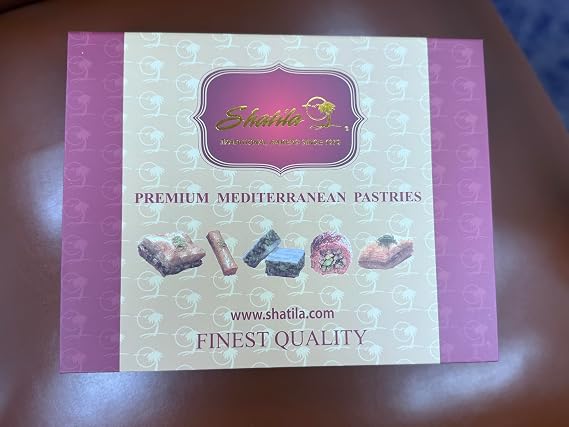 Shatila Food Products Signature Baklawa Box, Pastry Gift, 27-Pieces | Premium Gourmet Desserts, Assorted Mediterranean Arabic Sweets