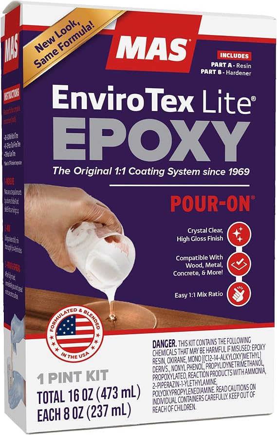 ENVIRONMENTAL Environmental Technology 16-Ounce Kit Lite Pour-On, High Gloss Finish (2016), Clear (02016)